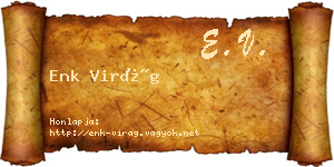 Enk Virág névjegykártya